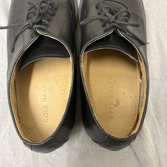Cole Haan Men 10M Cap Toe Oxford Black Leather Shoes C13534 Waterproof Chrty main image 2